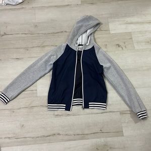 Zine jacket. Windbreaker/sweatshirt material.